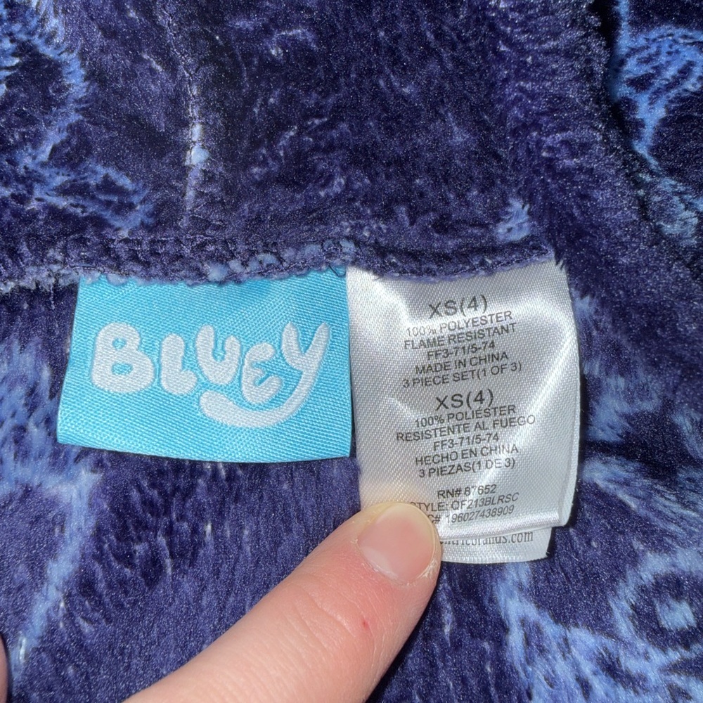Bluey Navy Robe - Picture 2 of 2